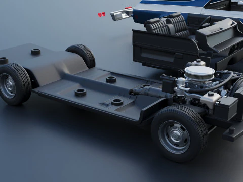Chevrolet El Camino 1974 3D Print Model
