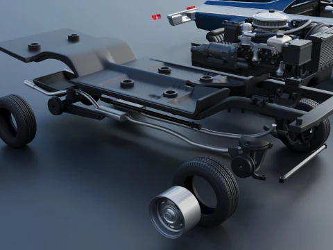 Chevrolet El Camino 1974 3D Print Model