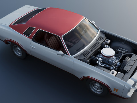 Chevrolet Chevelle Laguna S-3 1974 Modèles 3D en vedette