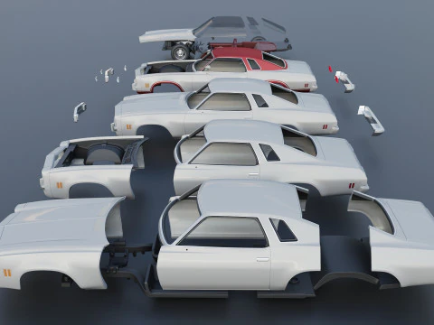 Chevrolet Chevelle Laguna S-3 1974 3D Print Model