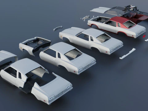 Chevrolet Chevelle Laguna S-3 1974 3D Print Model