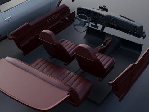 Chevrolet Chevelle Laguna S-3 1974 Modèles 3D en vedette