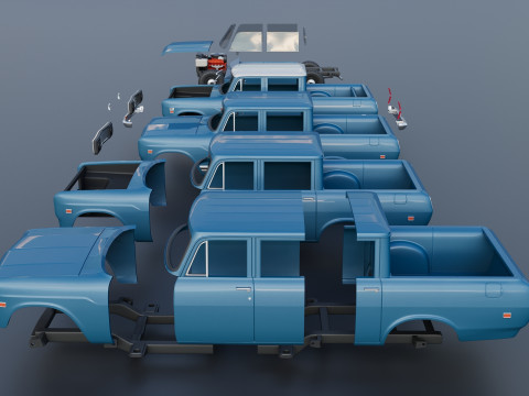 International Wagonmaster 1973 3D Принт Модель