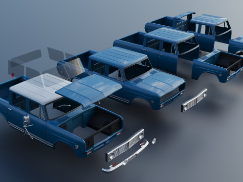 International Wagonmaster 1973 3D Принт Модель