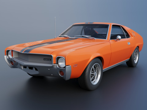 AMC AMX 1968 3D Print Model