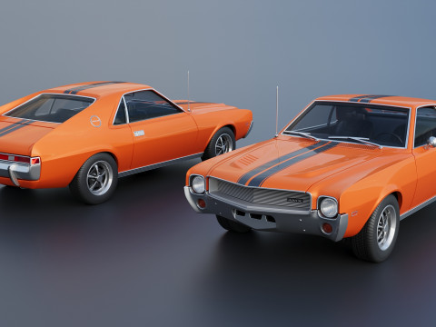AMC AMX 1968 Model do druku 3D
