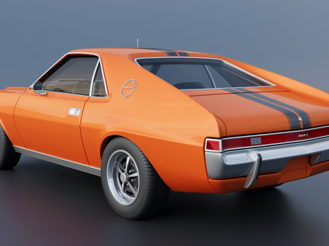 AMC AMX 1968 Model do druku 3D