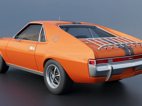 AMC AMX 1968 3D Print Model