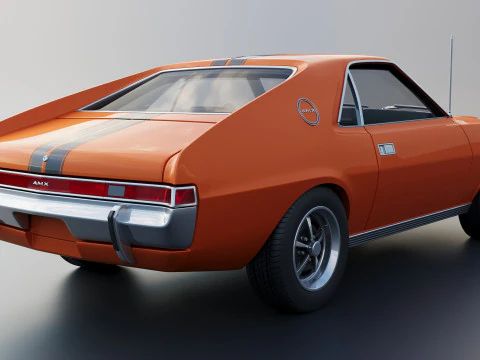 AMC AMX 1968 3D Print Model