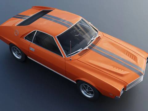 AMC AMX 1968 3D Print Model
