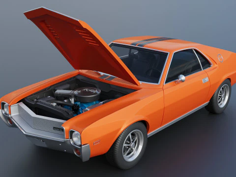 AMC AMX 1968 3D Print Model