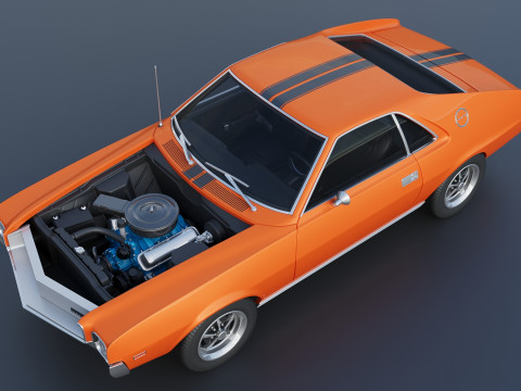 AMC AMX 1968 Model do druku 3D
