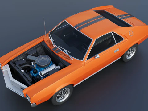 AMC AMX 1968 3D Print Model