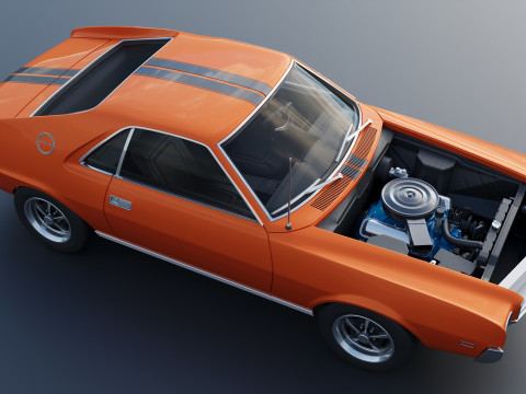 AMC AMX 1968 Model do druku 3D
