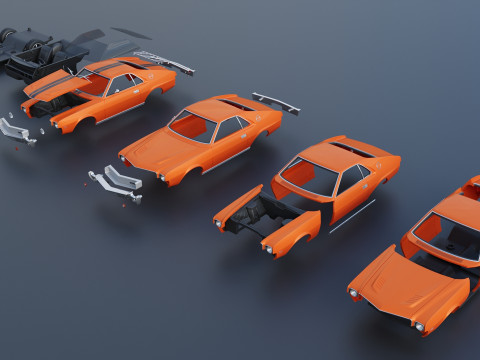 AMC AMX 1968 Model do druku 3D