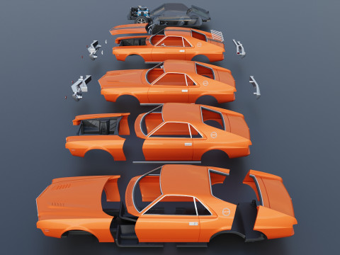 AMC AMX 1968 Model do druku 3D