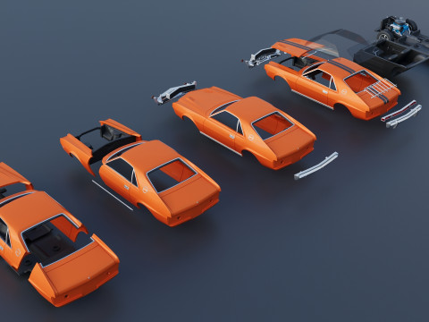 AMC AMX 1968 Model do druku 3D