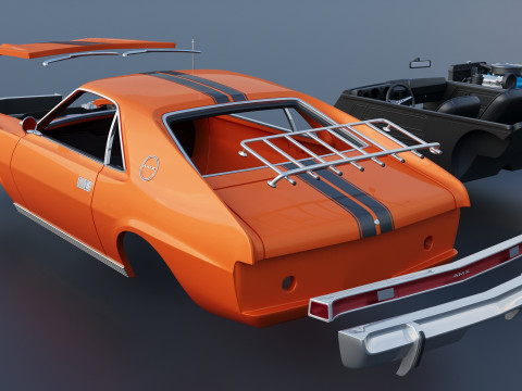 AMC AMX 1968 Model do druku 3D