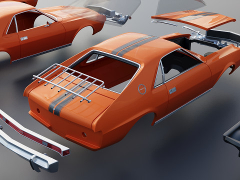 AMC AMX 1968 Model do druku 3D