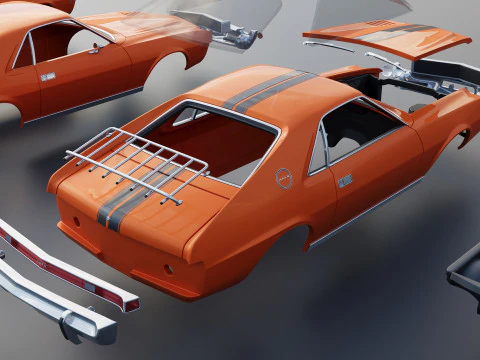 AMC AMX 1968 3D Print Model