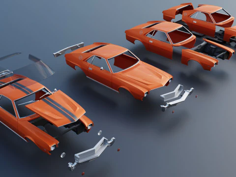 AMC AMX 1968 3D Print Model