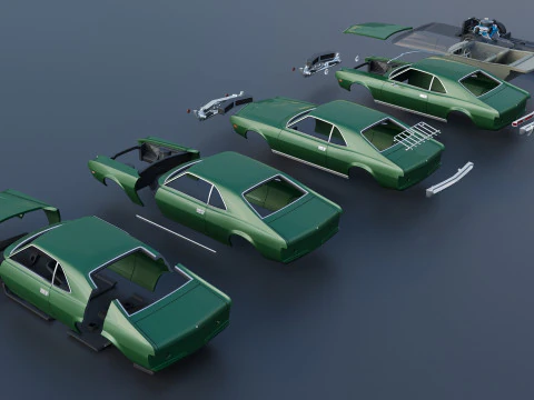 AMC Javelin 1968 3D Print Model