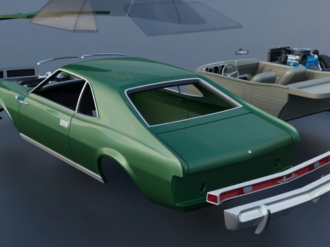 AMC Javelin 1968 3D Print Model