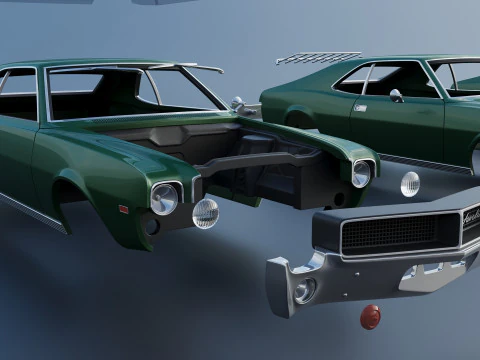 AMC Javelin 1968 3D Print Model