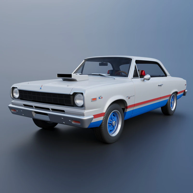 AMC Hurst SC Rambler 1969 3D Print Model .c4d .max .obj .3ds .fbx .stl .blend 