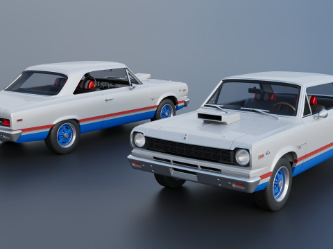 AMC Hurst SC Rambler 1969 Modèles 3D en vedette