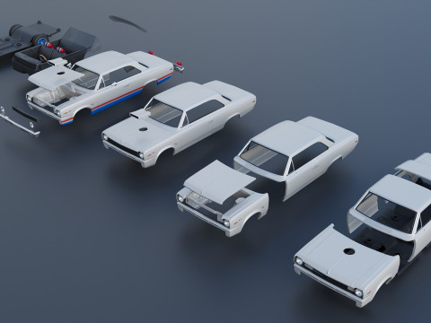 AMC Hurst SC Rambler 1969 Modèles 3D en vedette
