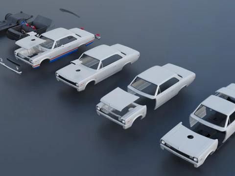 AMC Hurst SC Rambler 1969 3D Print Model