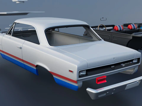 AMC Hurst SC Rambler 1969 3D Print Model