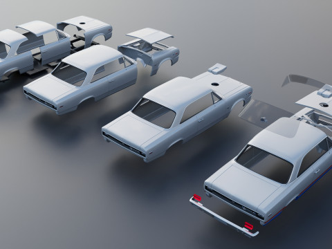 AMC Hurst SC Rambler 1969 Modèles 3D en vedette