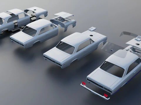 AMC Hurst SC Rambler 1969 3D Print Model