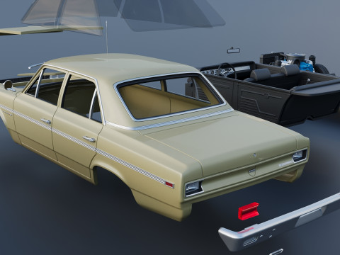 AMC Rambler Four-Door Sedan 1969 3D 프린트 모델