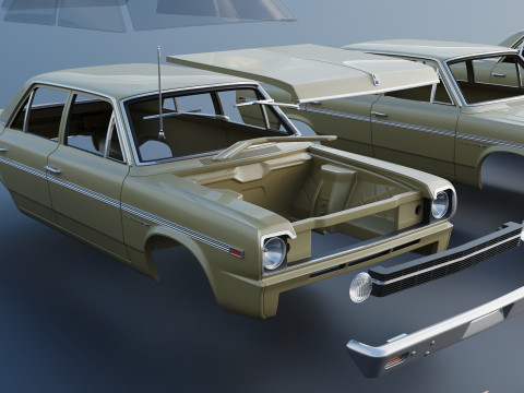 AMC Rambler Four-Door Sedan 1969 3D 프린트 모델