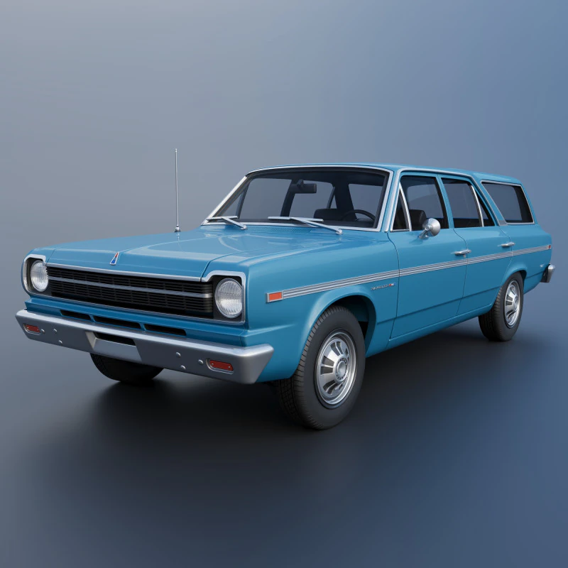 AMC Rambler Station Wagon 1969 3D Print Model .c4d .max .obj .3ds .fbx .stl .blend