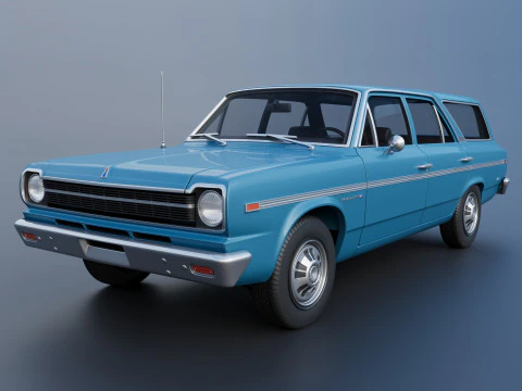 AMC ランブラー ステーションワゴン 1969 3Dプリントモデル