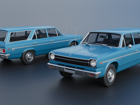 AMC Rambler Station Wagon 1969 Model Cetak 3D