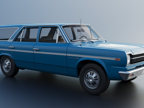 AMC Rambler Station Wagon 1969 Model Cetak 3D