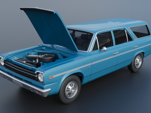 AMC Rambler Station Wagon 1969 Model Cetak 3D