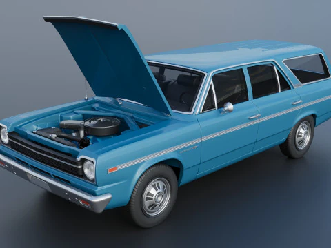 AMC Rambler Station Wagon 1969 3D Print Model
