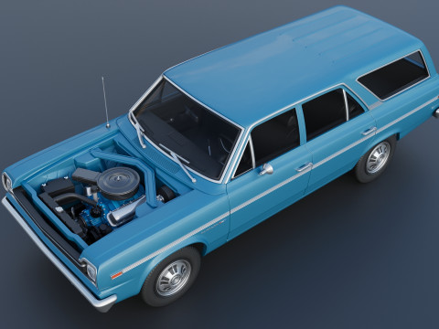 AMC Rambler Station Wagon 1969 Model Cetak 3D