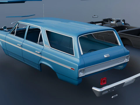 AMC Rambler Station Wagon 1969 3D Print Model