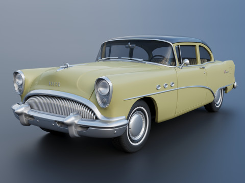 Buick Special 2-Door Sedan 1954 3D प्रिंट मॉडल