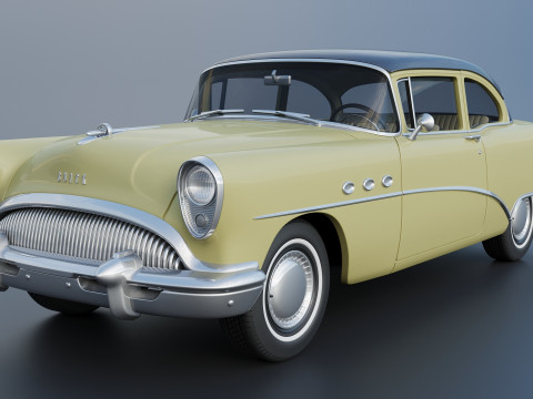 Buick Special 2-Door Sedan 1954 3D-printmodel