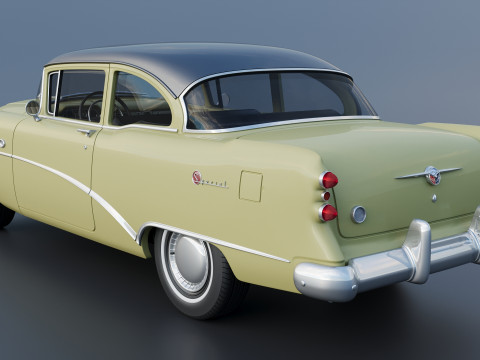 Buick Special 2-Door Sedan 1954 3D-printmodel