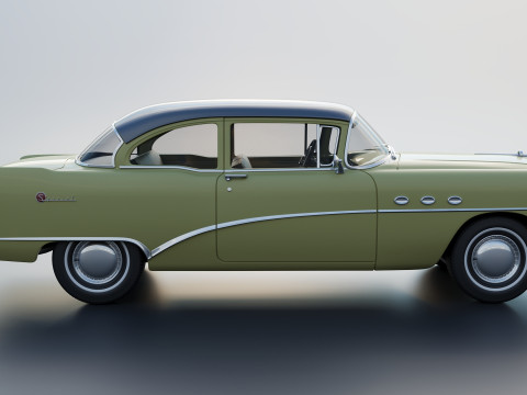 Buick Special 2-Door Sedan 1954 3D-printmodel