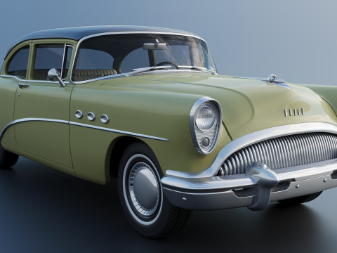 Buick Special 2-Door Sedan 1954 3D-printmodel